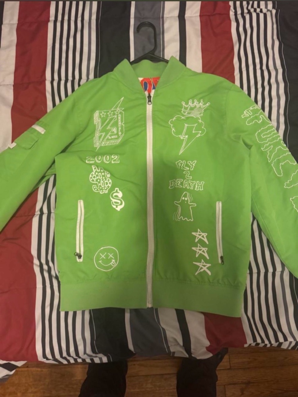 Men's Reversible Graphic Zip-Up Jacket